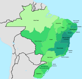 Mapa do Brasil em 1823