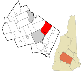 Archivo:Merrimack County New Hampshire incorporated and unincorporated areas Loudon highlighted