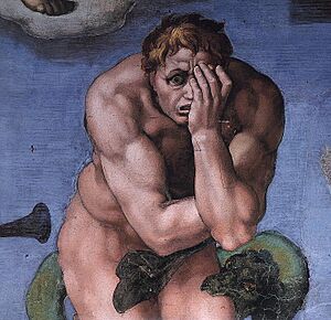Archivo:Michelangelo, Giudizio Universale 25