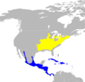 Parkesia motacilla map