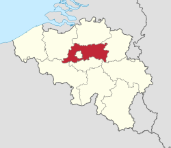 Provincie Vlaams-Brabant in Belgium.svg