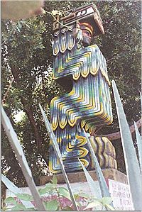 Quetzalcoatl statue