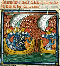 Archivo:Roi de France Louis IX en mer vers Tunis