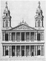 Saint-Sulpice west facade second design 1736 by Servandoni - Kalnein 1995 p112