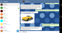 Telegram en un Android para tablets.