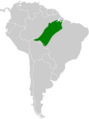 Thamnophilus stictocephalus map