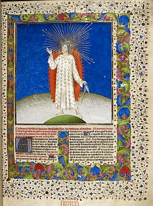 Archivo:The Creation - Bible Historiale (c.1411), vol.1, f.3 - BL Royal MS 19 D III