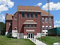 Thurston County, Nebraska courthouse from W