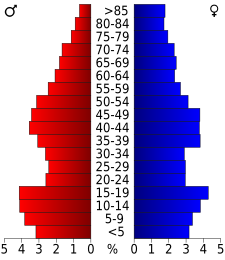 Archivo:USA Butler County, Alabama age pyramid