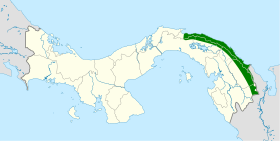 Distribución geográfica del batará moteado.