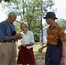 Alexander Wetmore (1886-1978), Annie Beatrice van der Biest Thielan Wetmore (1910-1997), and John Warren Aldrich (1906-1995).jpg