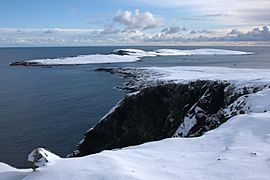 Balta in the snow from the Keen of Hamar - geograph.org.uk - 1723667