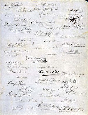 Archivo:California Constitution (1849) signature page