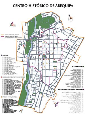 Archivo:Centro Histórico de la ciudad de Arequipa (mapa)