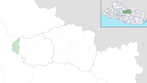 Ubicación de Cinquera en el Departamento de Cabañas