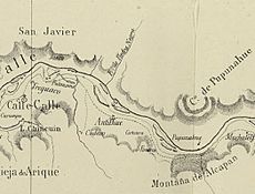 Archivo:De Calle Calle a Pupunahue en el Mapa de la Expedicion de Francisco Vidal Gormaz