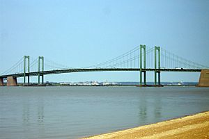 Archivo:Delaware Memorial Bridge From NJ Side