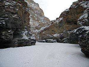 Archivo:Frozen Zanskar River Gorge