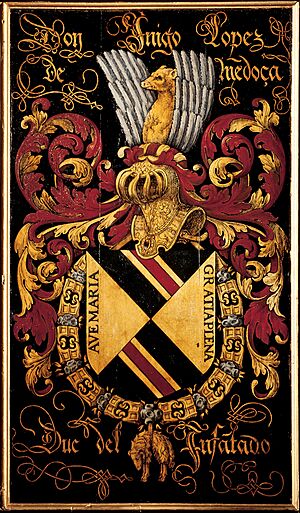 Archivo:Gent, Sint-Baafskathedraal blazoen Don Inigo Lopez Mendoça B STB 433 193