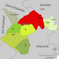 Archivo:Localització d'Alcoi respecte l'Alcoià