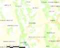 Map commune FR insee code 64524