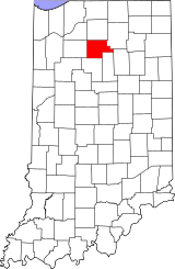 Map of Indiana highlighting Fulton County.svg
