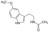 Estructura molecular de la melatonina