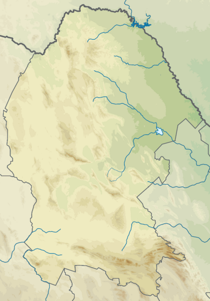 Mexico Coahuila topographic location map
