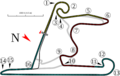 Shanghai International Racing Circuit track map