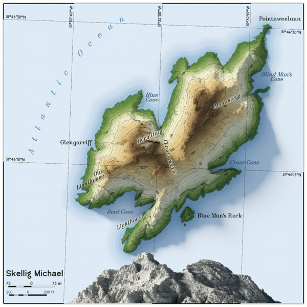 Skellig Michael map