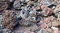 Teneguia, rocas del interior de la boca, isla de La Palma, España, 2015