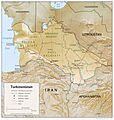 Turkmenistan 1994 CIA map