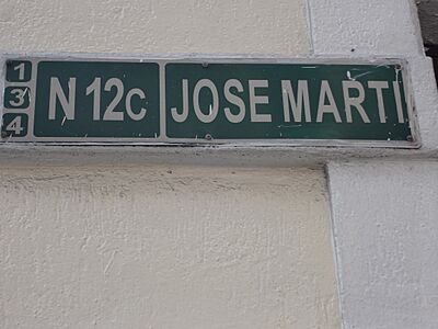 (Calle Jose Marti, Quito street sign) Centro Histórico de Quito