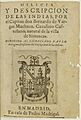 Bernardo De Vargas Machuca, Milicia y descripcion de las Indias, Title Page, 1599