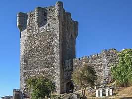 Castillo de Monleón y puerta de Coria.