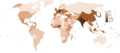 Countries by population density