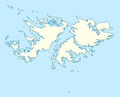 Bahía Fox ubicada en Islas Malvinas
