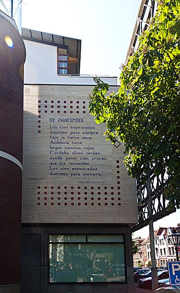 FedericoGarciaLorcaDeProfundisLeidenWallPoem