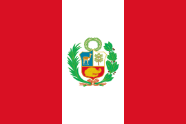 Flag of Peru (1825–1884)