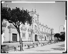 Governor's palace, Guadalajara in the late 19th century