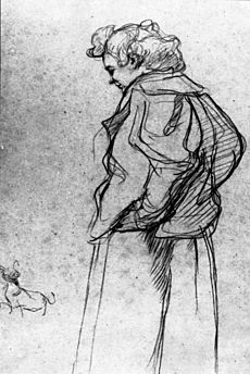 Archivo:Henri de Toulouse-Lautrec - Madame Palmyre with Her Dog, 1897
