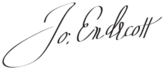 John Endecott Sig.svg