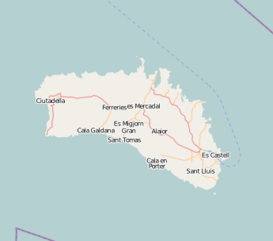 Fortaleza de Isabel II ubicada en Menorca