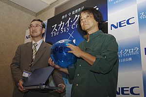 Archivo:Mamoru Oshii promotes NEC Sky Crawlers