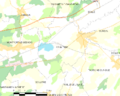 Map commune FR insee code 72090