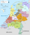 Map provinces Netherlands-es