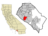 Orange County California Incorporated and Unincorporated areas Costa Mesa Highlighted.svg