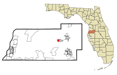 Pasco County Florida Incorporated and Unincorporated areas San Antonio Highlighted.svg