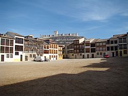 Peñafiel plaza del Coso y castillo ni