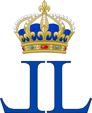 Archivo:Royal Monogram of King Louis XVIII of France
